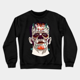Catrina Frankenstein Sugar Skull Horror Movie Crewneck Sweatshirt